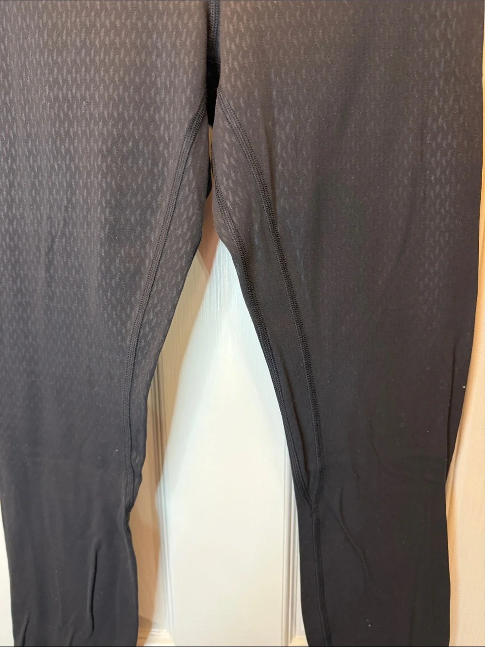 Lulúlemon High-Waist Black Textured Leggings